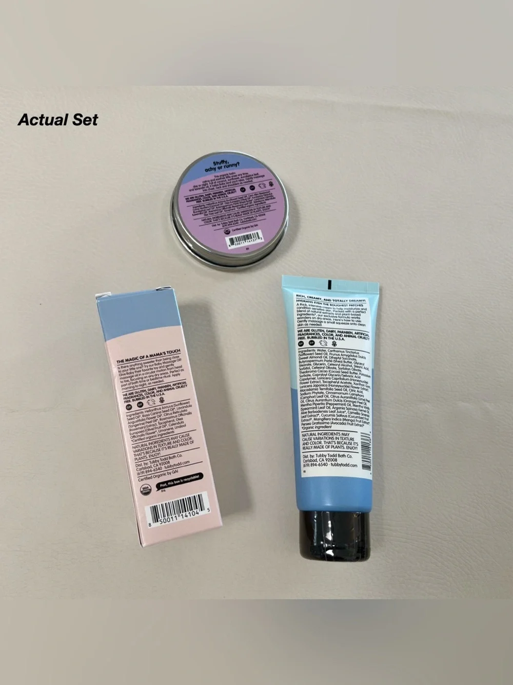 NWT: TUBBY TODD 3 PIECE NIGHT ROUTINE SKINCARE SET (O/S)